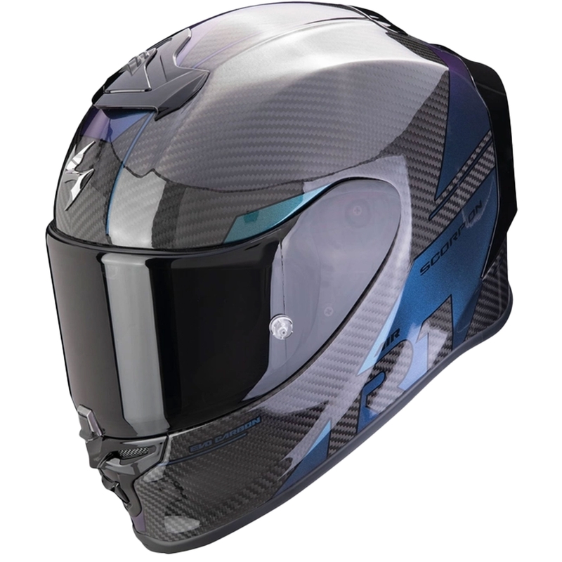 Casque moto intégral Scorpion EXO-R1 EVO Carbon Air Rally noir caméléon soldes