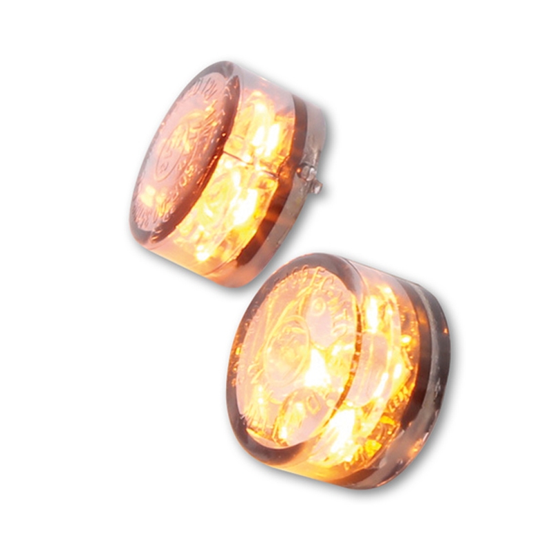 Clignotants moto Highsider Smart Module Sixteen LED 3en1 gris fumé