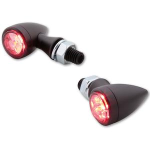 Clignotants moto Highsider Smart Sixteen Bullet LED 3en1 gris fumé