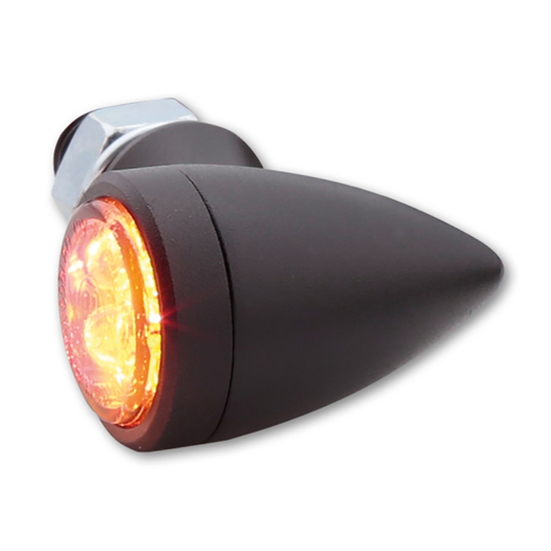 Clignotants moto Highsider Smart Sixteen Bullet LED 3en1 gris fumé