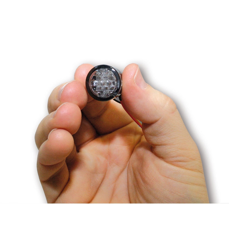 Feu arrière de moto à LED Highsider Smart Pin, gris fumé