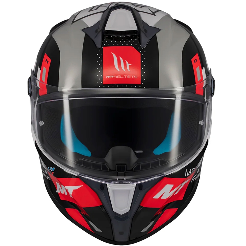 Casque moto intégral MT Targo S SERGIO GARCIA noir-gris-rouge