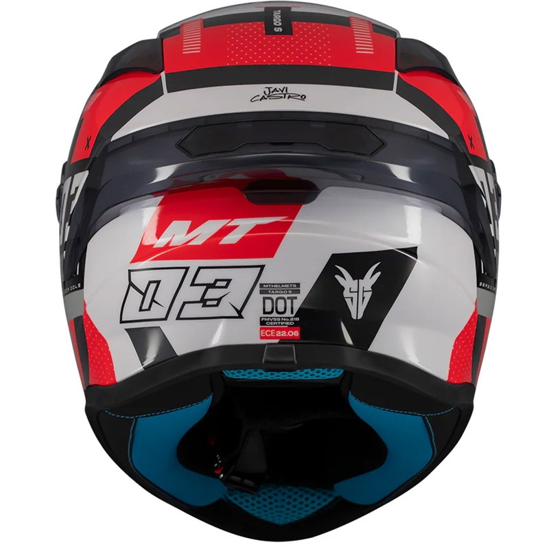 Casque moto intégral MT Targo S SERGIO GARCIA noir-gris-rouge