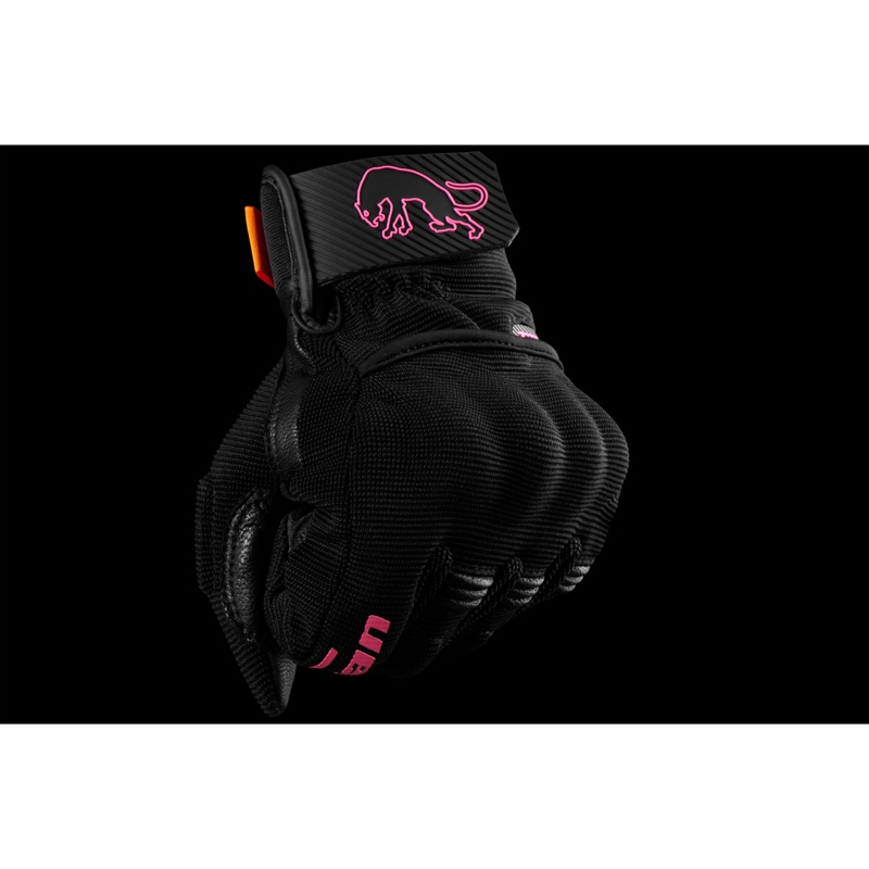 Gants moto femme Furygan Jet Lady D3O® Evo noir-rose