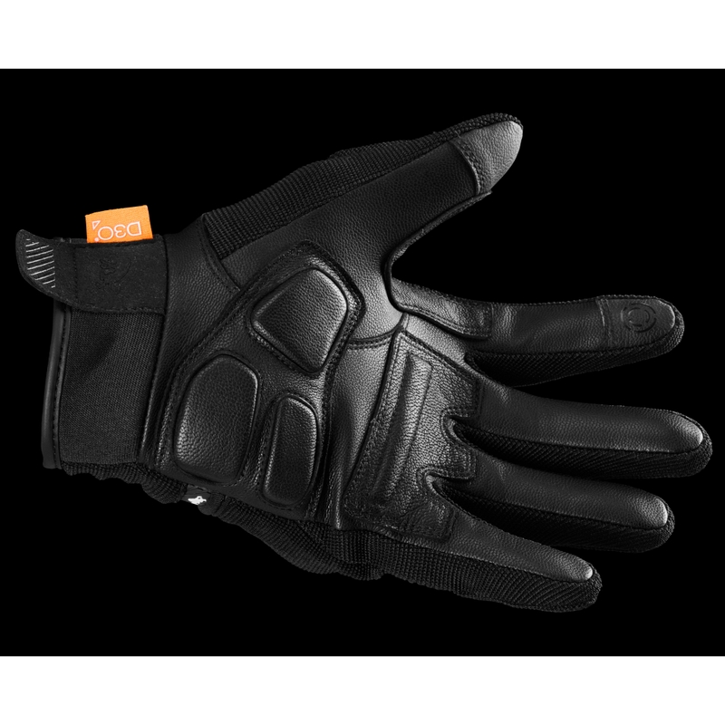 Gants moto Furygan Jet D3O Evo noir-rouge