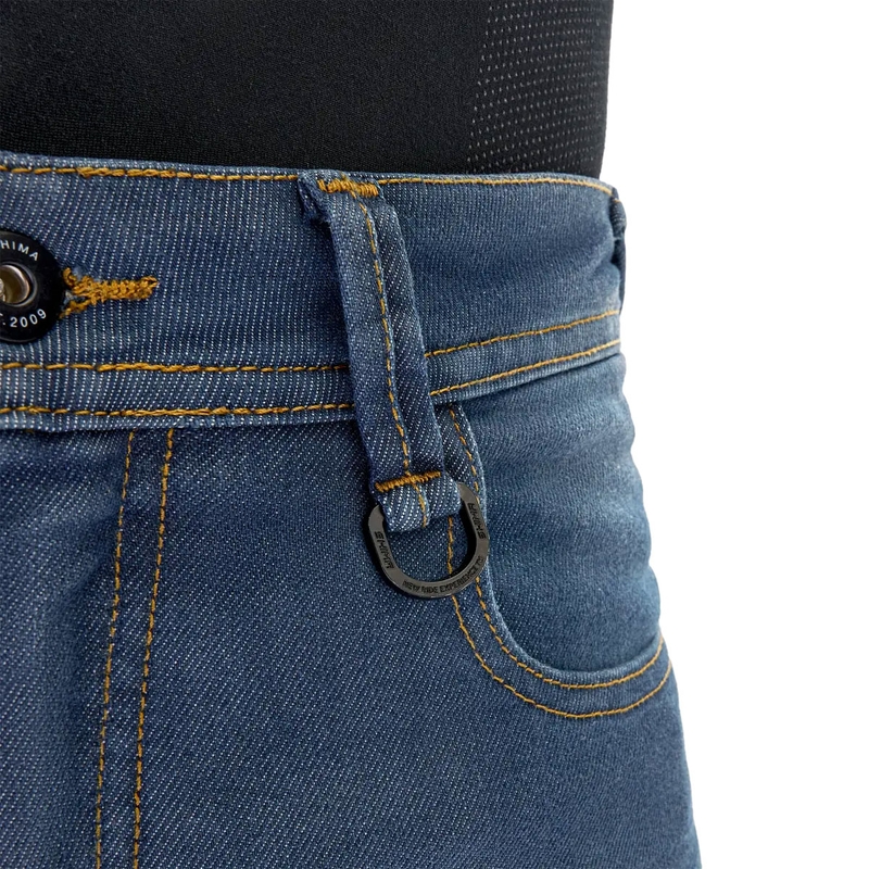 Jean moto long Shima Ridge pour femme bleu