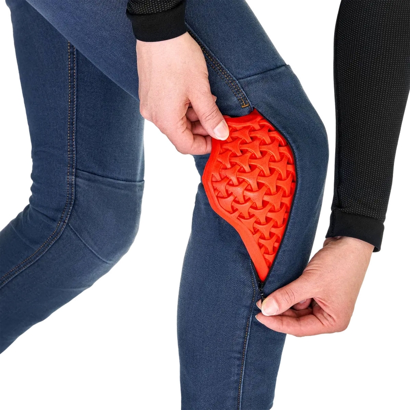Jean moto long Shima Ridge pour femme bleu