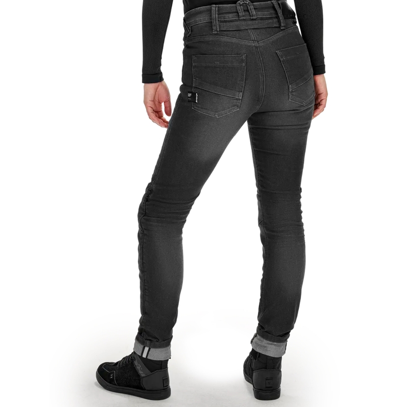 Jean moto long Shima Ridge pour femme, noir