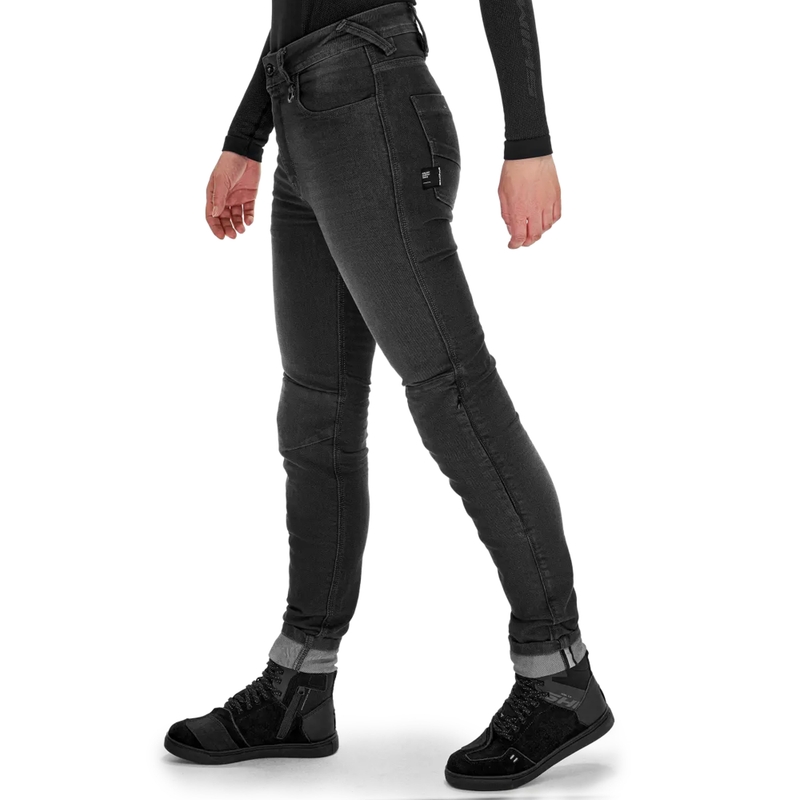 Jean moto long Shima Ridge pour femme, noir