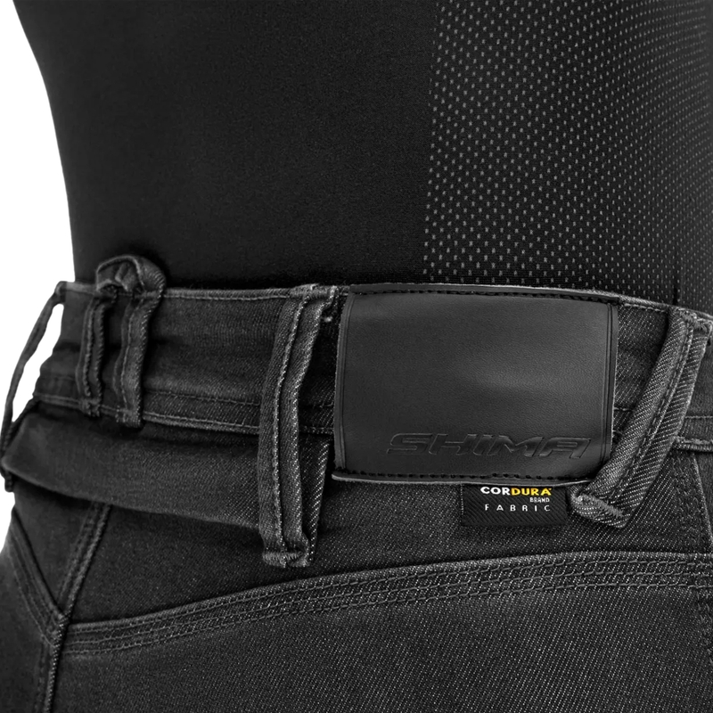 Jean moto long Shima Ridge pour femme, noir