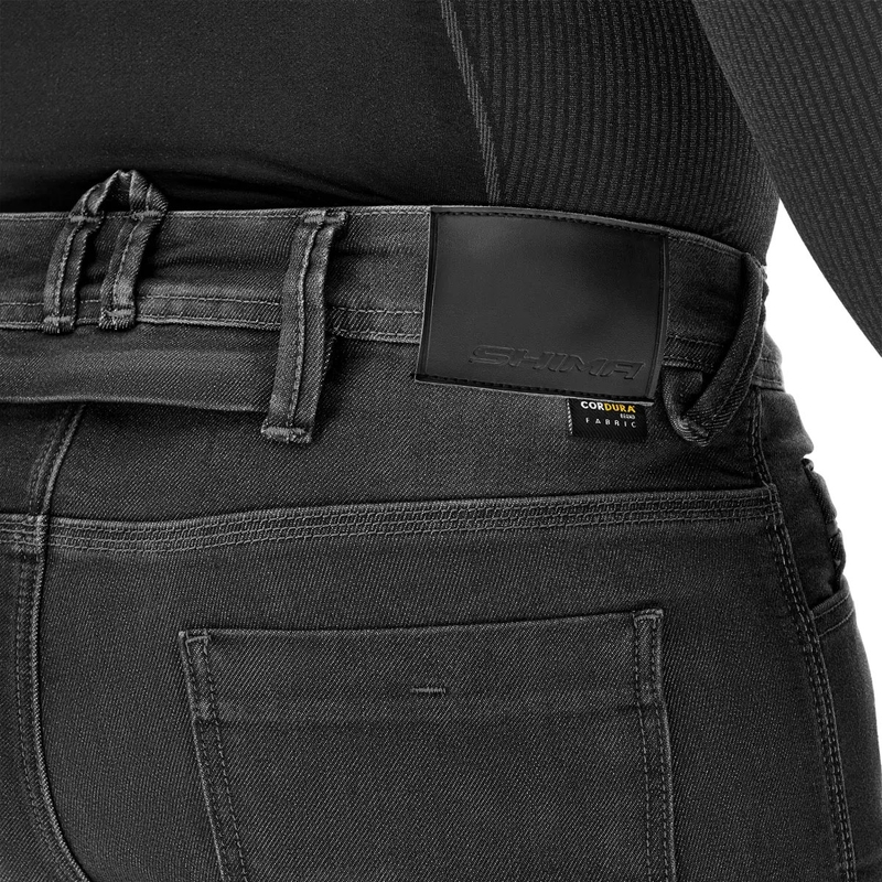 Jean moto long Shima Ridge noir