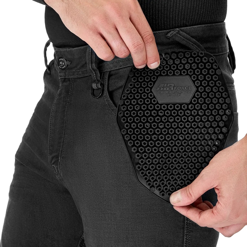 Jean moto long Shima Ridge noir