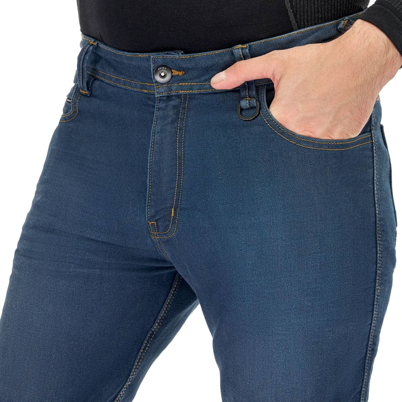 Jeans moto Shima Ridge bleu