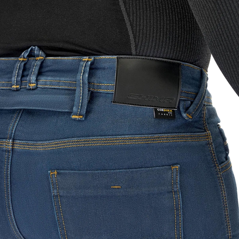 Jeans moto Shima Ridge bleu