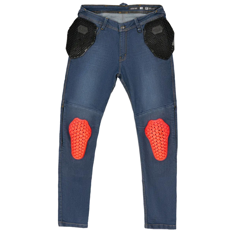 Jeans moto Shima Ridge bleu