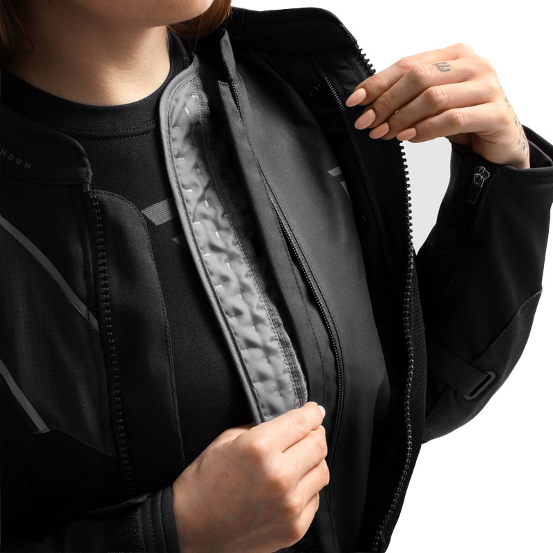 Veste moto femme Rebelhorn Hiflow V noire