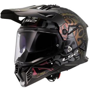 Casque moto enduro LS2 MX702 Pioneer II Rangi noir