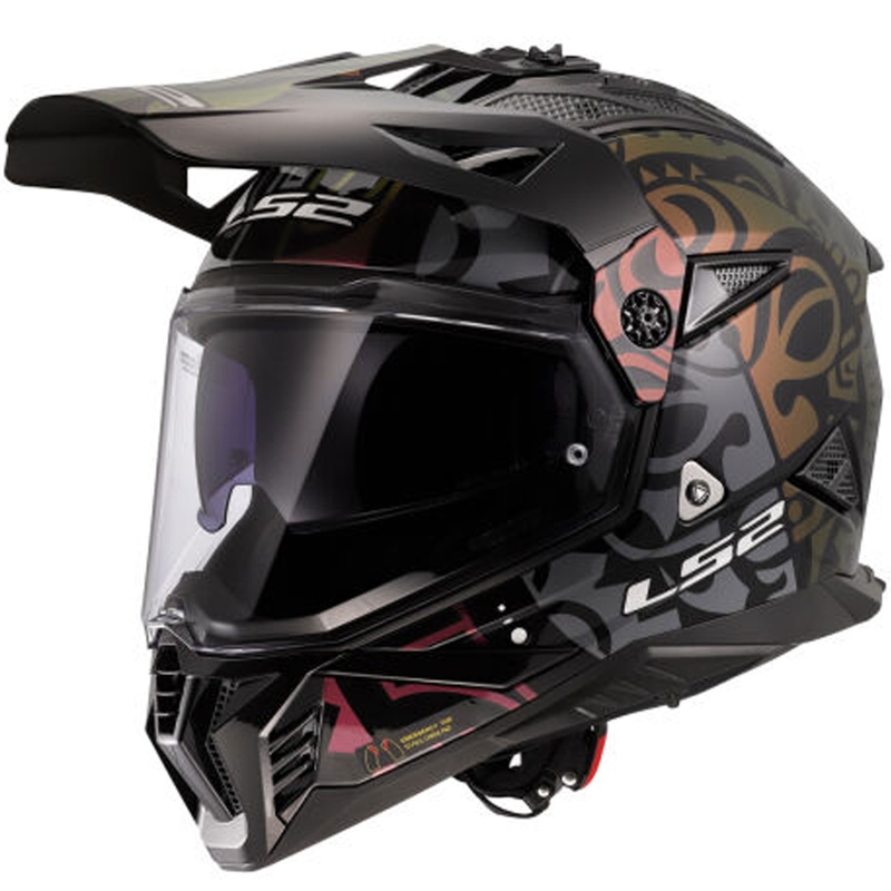 Casque moto enduro LS2 MX702 Pioneer II Rangi noir