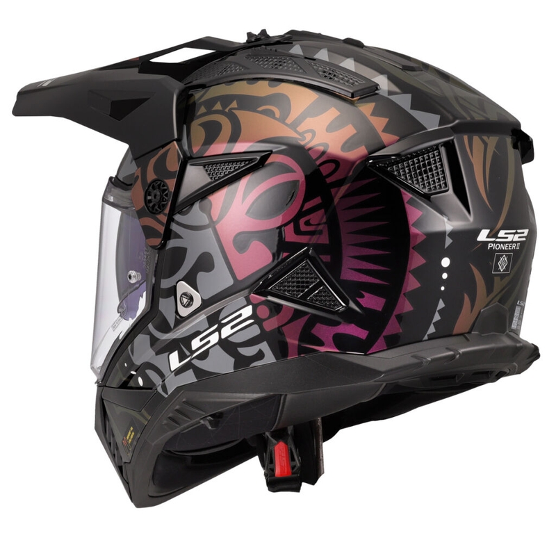 Casque moto enduro LS2 MX702 Pioneer II Rangi noir