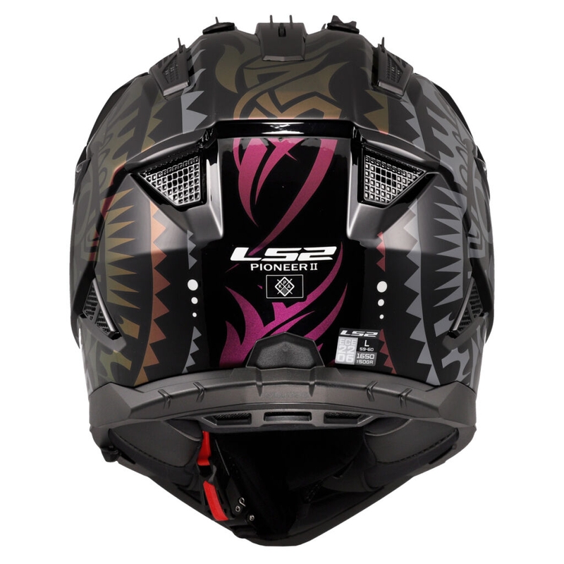 Casque moto enduro LS2 MX702 Pioneer II Rangi noir