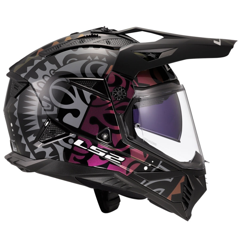 Casque moto enduro LS2 MX702 Pioneer II Rangi noir
