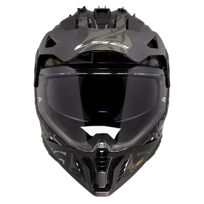 Casque moto enduro LS2 MX702 Pioneer II Rangi noir