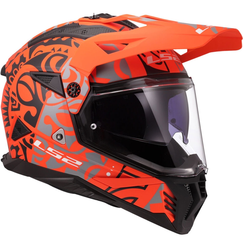 Casque moto enduro LS2 MX702 Pioneer II Rangi orange