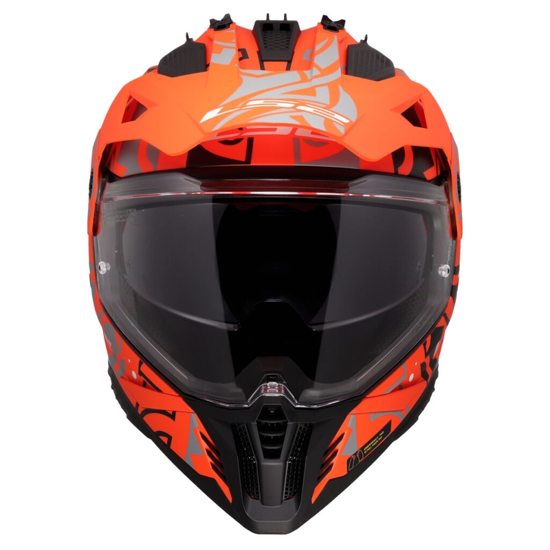 Casque moto enduro LS2 MX702 Pioneer II Rangi orange