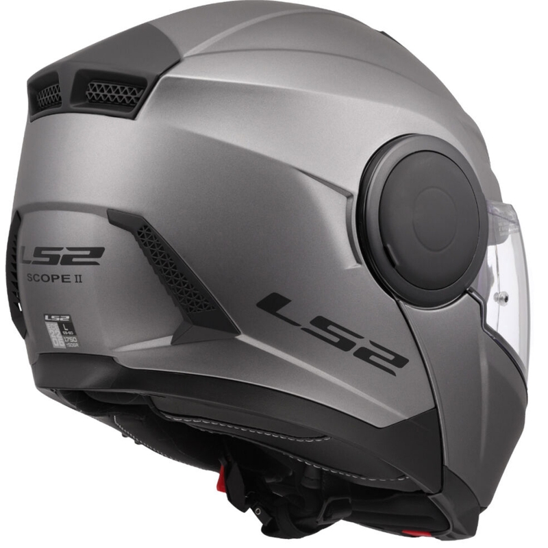 Casque moto modulable LS2 FF902 Scope II Titane mat massif