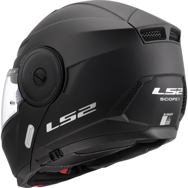 Casque moto modulable LS2 FF902 Scope II Solid noir mat