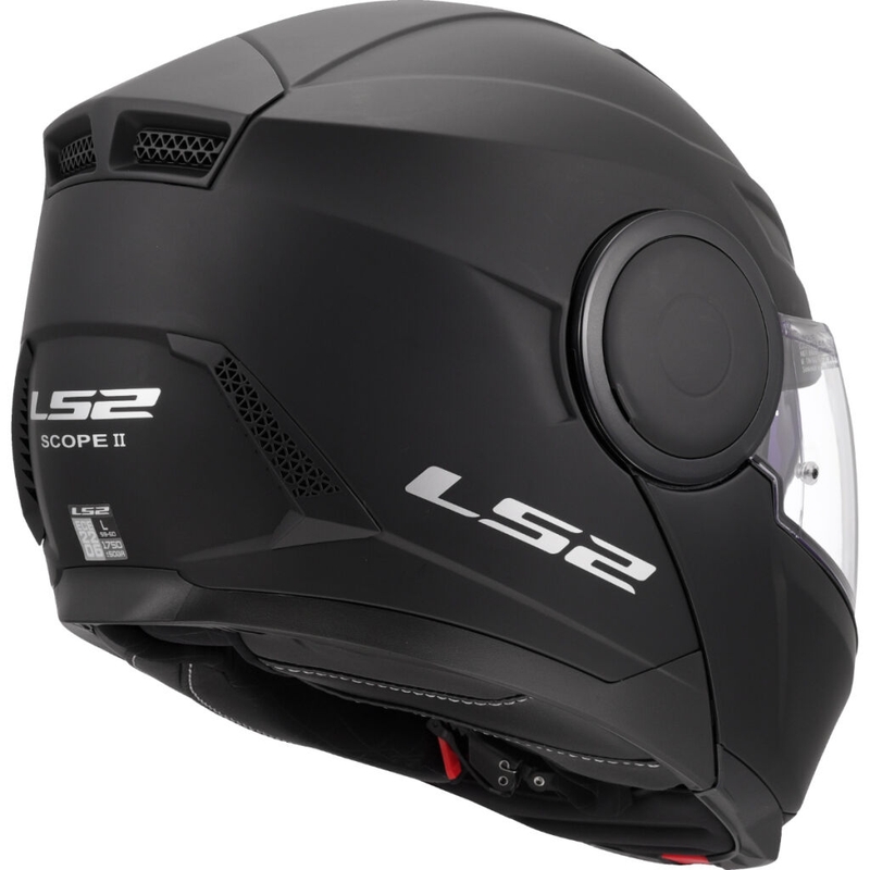 Casque moto modulable LS2 FF902 Scope II Solid noir mat