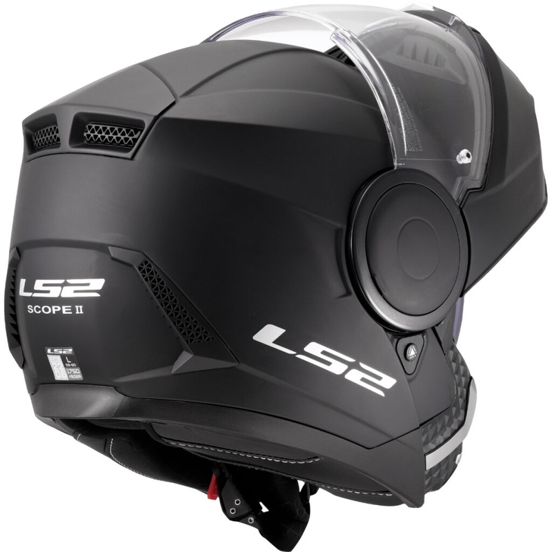Casque moto modulable LS2 FF902 Scope II Solid noir mat