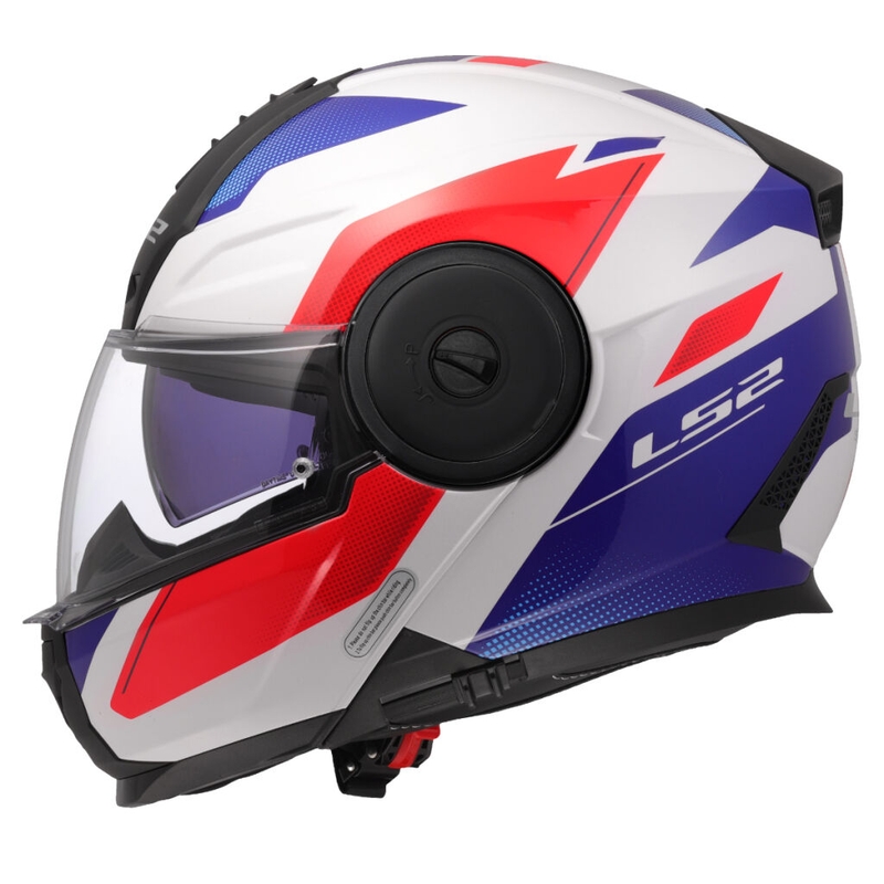 Casque moto modulable LS2 FF902 Scope II Duria blanc-bleu-rouge