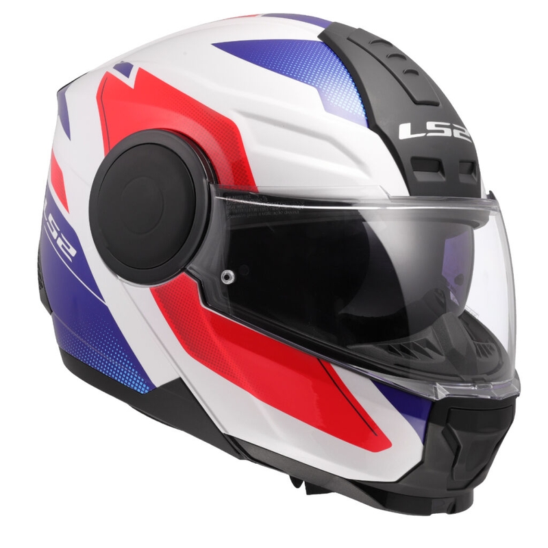 Casque moto modulable LS2 FF902 Scope II Duria blanc-bleu-rouge