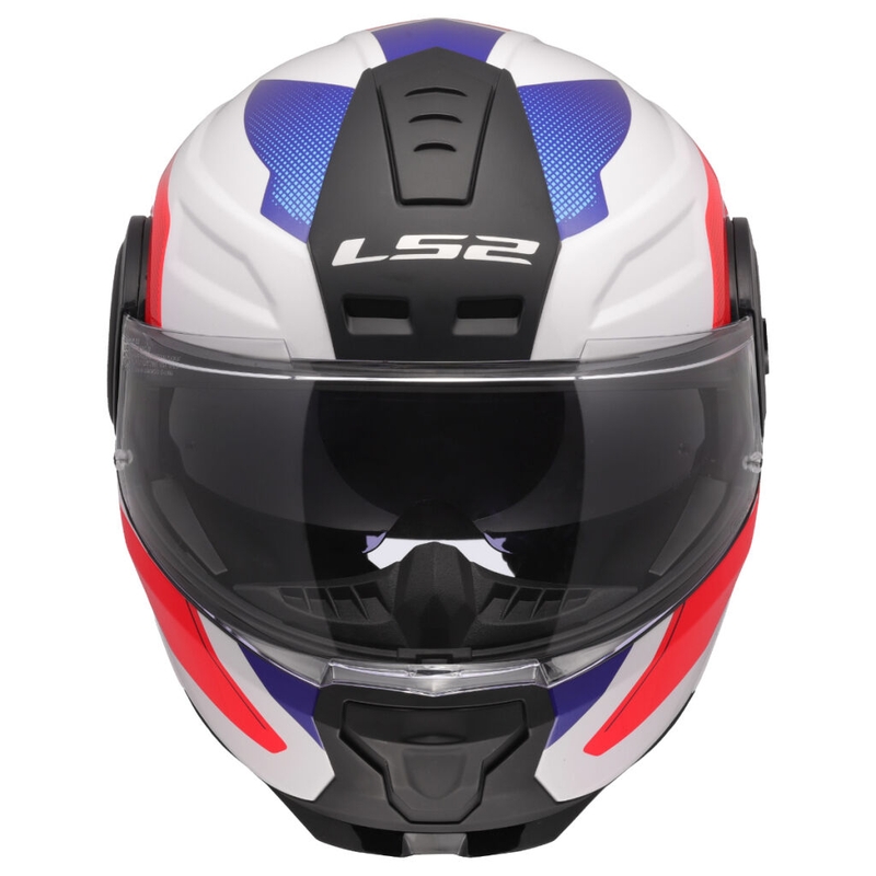 Casque moto modulable LS2 FF902 Scope II Duria blanc-bleu-rouge