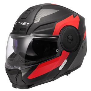 Casque moto modulable LS2 FF902 Scope II Duria noir-rouge