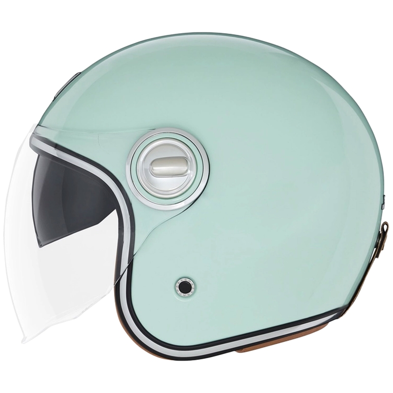 Casque de moto ouvert NOX PREMIUM Heritage vert pastel
