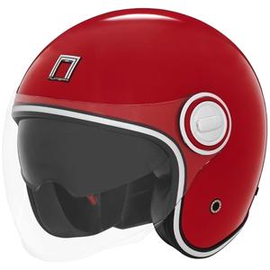 Casque moto jet NOX PREMIUM Heritage rouge