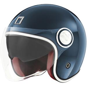 Casque moto ouvert NOX PREMIUM Heritage bleu pétrole