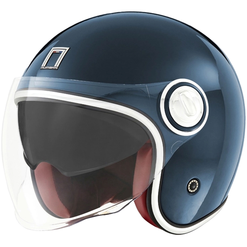 Casque moto ouvert NOX PREMIUM Heritage bleu pétrole