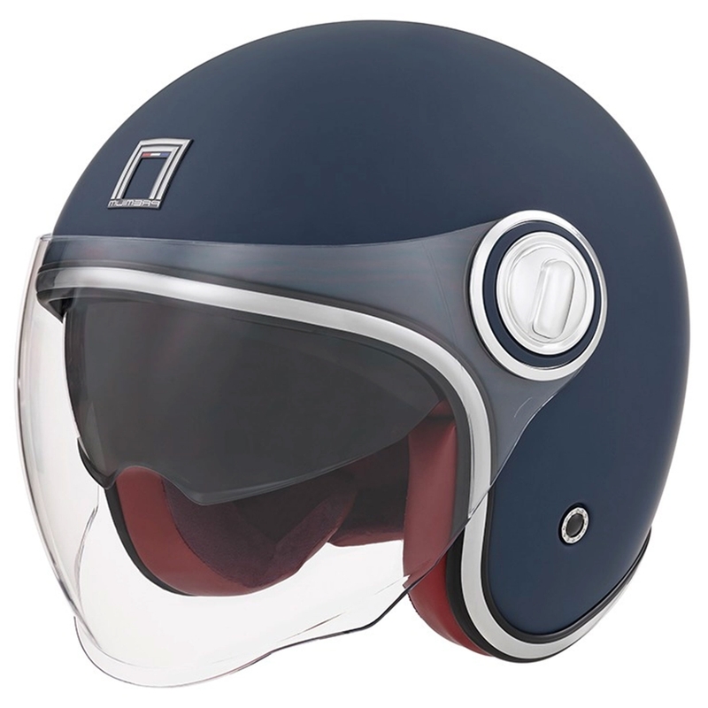 Casque moto ouvert NOX PREMIUM Heritage bleu