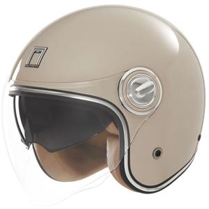 Casque moto ouvert Nox Premium Heritage beige