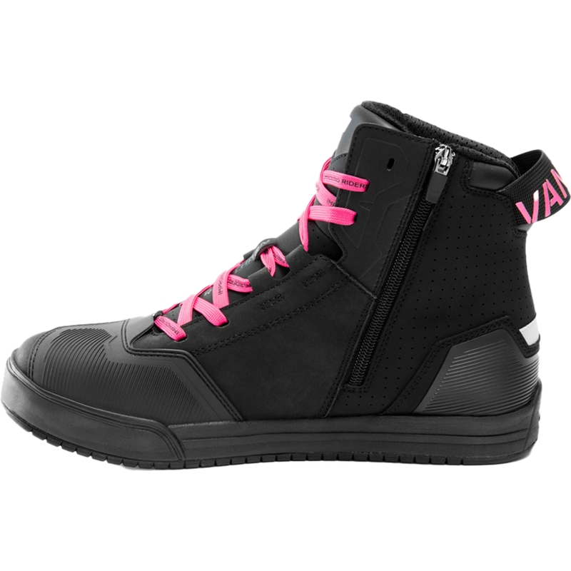 Bottes de moto pour femmes Rebelhorn Vandal II noir et rose