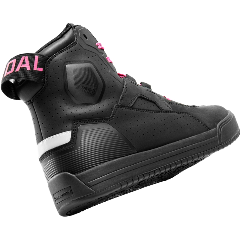 Bottes de moto pour femmes Rebelhorn Vandal II noir et rose
