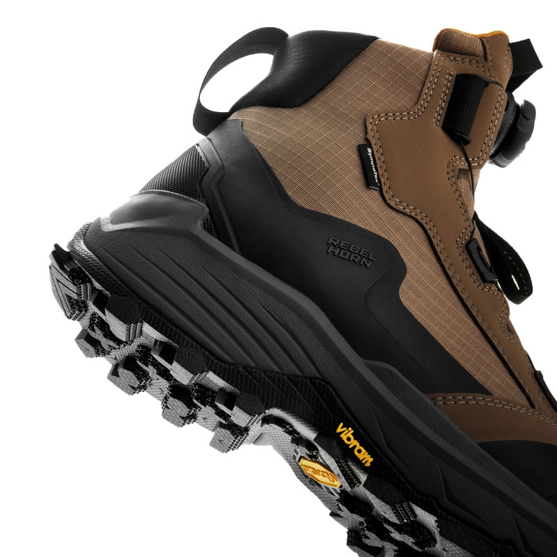 Bottes moto Rebelhorn Defender marron