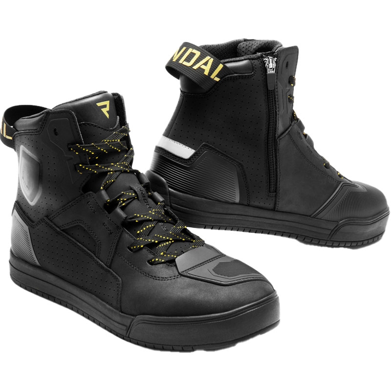 Bottes de moto pour femmes Rebelhorn Vandal II noir et or