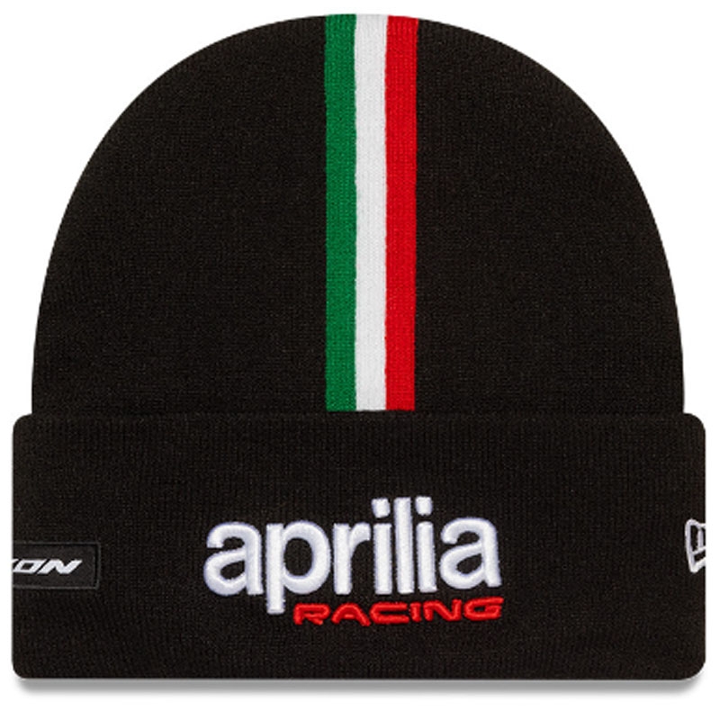 Bonnet à revers large Cap Team Aprilia noir