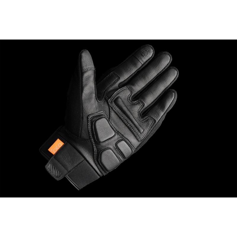 Gants moto Furygan Jet D3O Evo noir-bleu