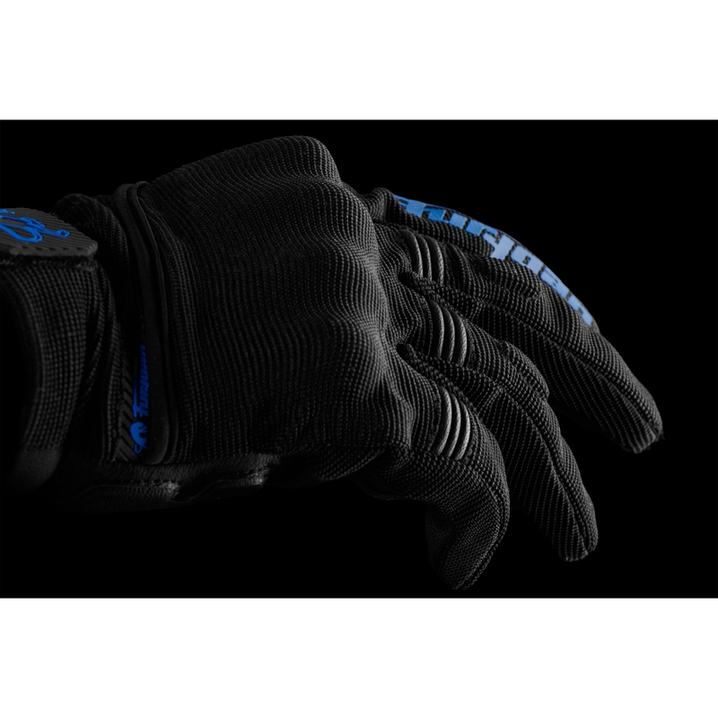 Gants moto Furygan Jet D3O Evo noir-bleu