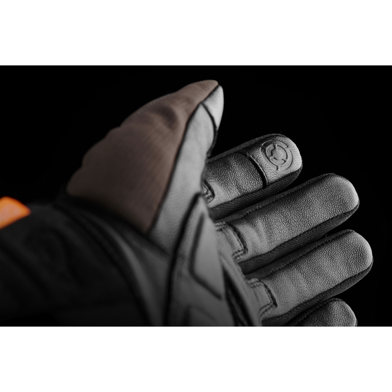 Gants de moto Furygan Jet All Season D3O® Evo marron
